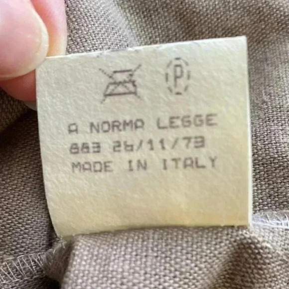 Vintage Linen Blazer Relaxed Fit Neutral Tan Brown Size  EU42 Medium - Picture 13 of 16